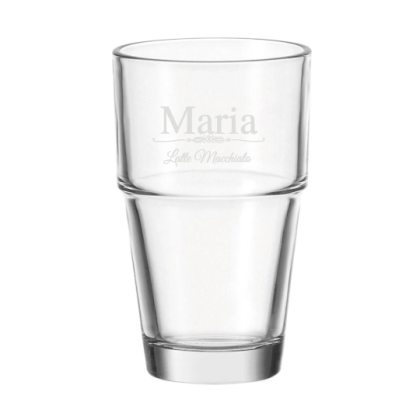 Latte Macchiato / Cappuccino Glas mit Gravur Kaffee Cocktail Muttertag Vatertag